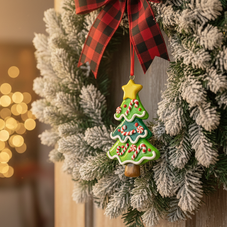 Christmas Ornament - Christmas Tree Hanging – close-up detail view | INARA