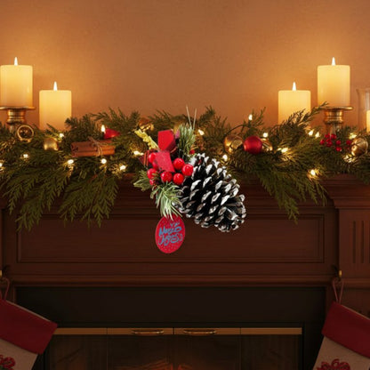 Christmas Ornament - Frosted Pine Hanging – full product view | INARA