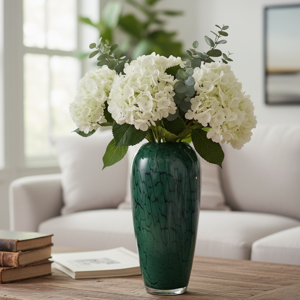 Pattern Glass Vase – alternate angle | INARA