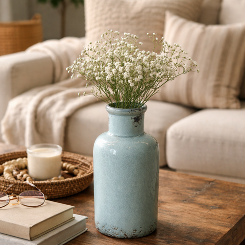 Crackle Ceramic Vase
