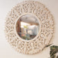 Wooden Carved Distress Mirror Panel