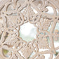 Wooden Carved Mirror Panel White