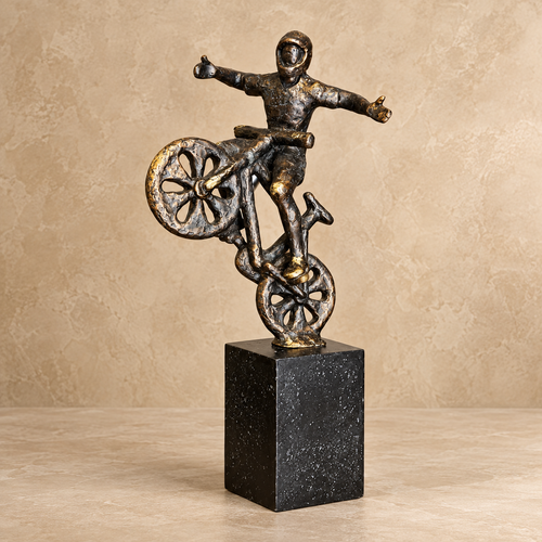 Bicycle Man Sculpture