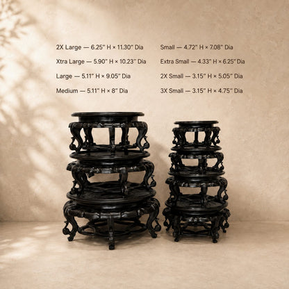 Display Base With Legs – size and scale reference | INARA
