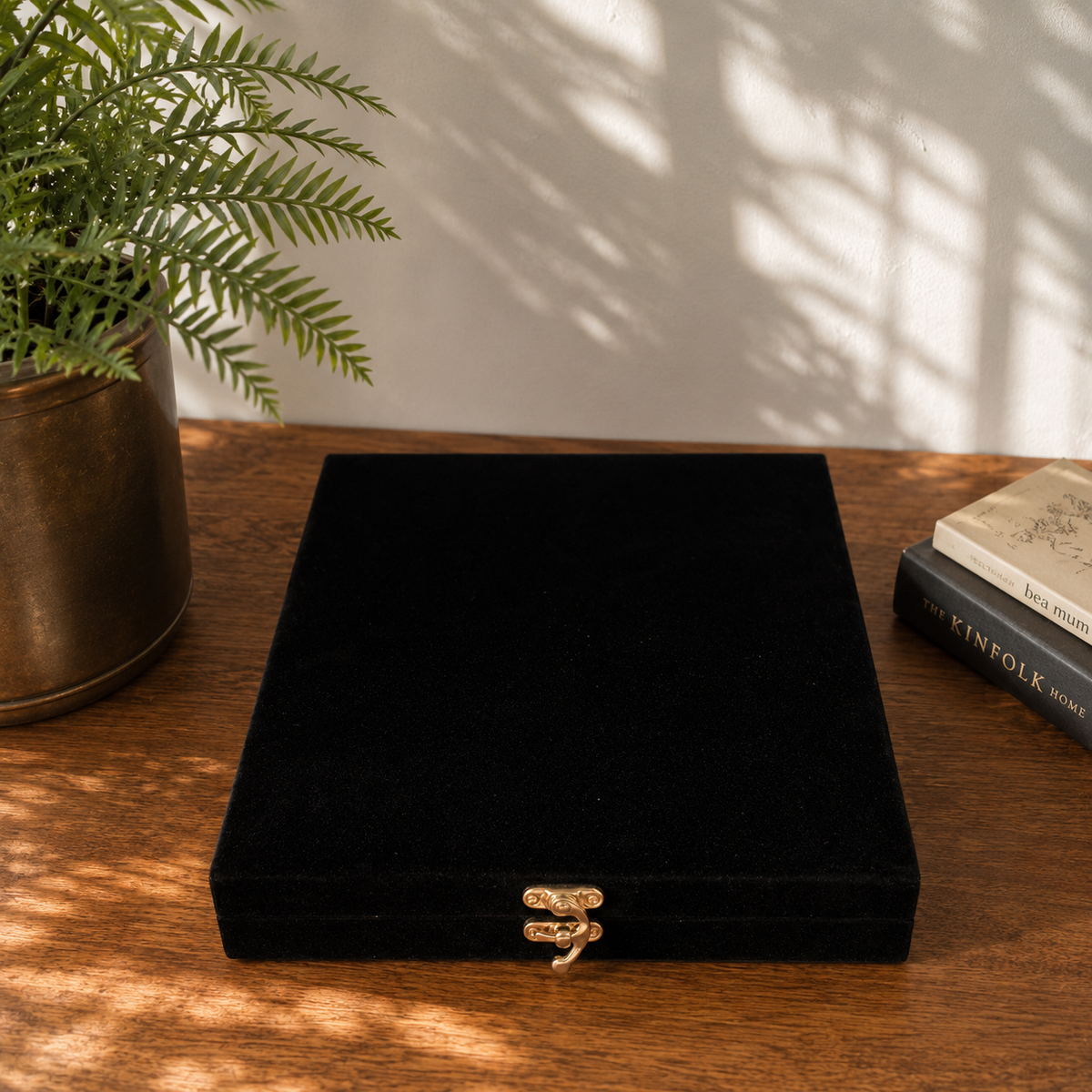 Florence Heirloom antique silver oval floral photo frame presented in a premium black velvet gift box with luxury clasp.