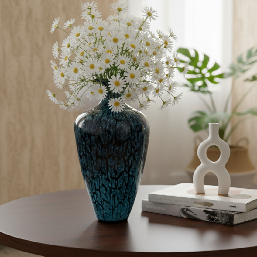 Glazed Glass Vase – texture and finish detail | INARA