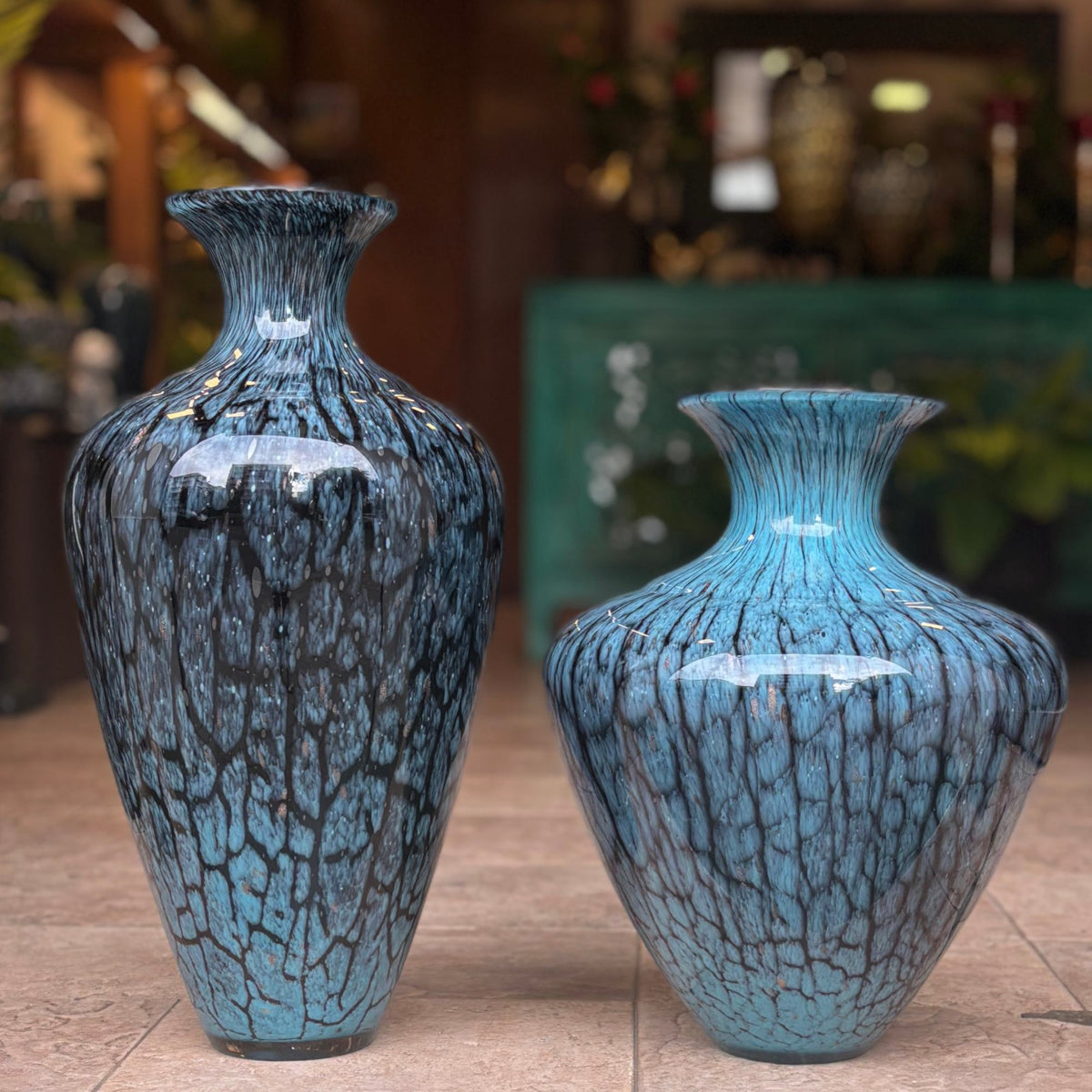 Glazed Glass Vase – full product view | INARA