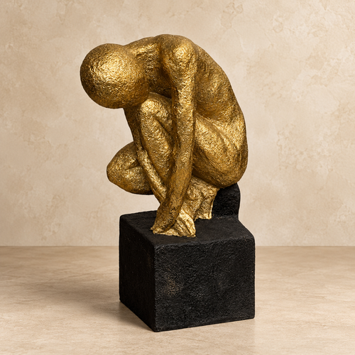Gold Man Sculpture
