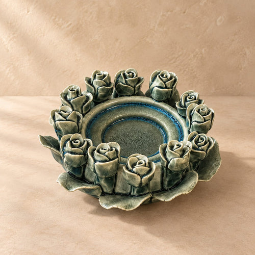 Rose Ceramic T-Light Holder