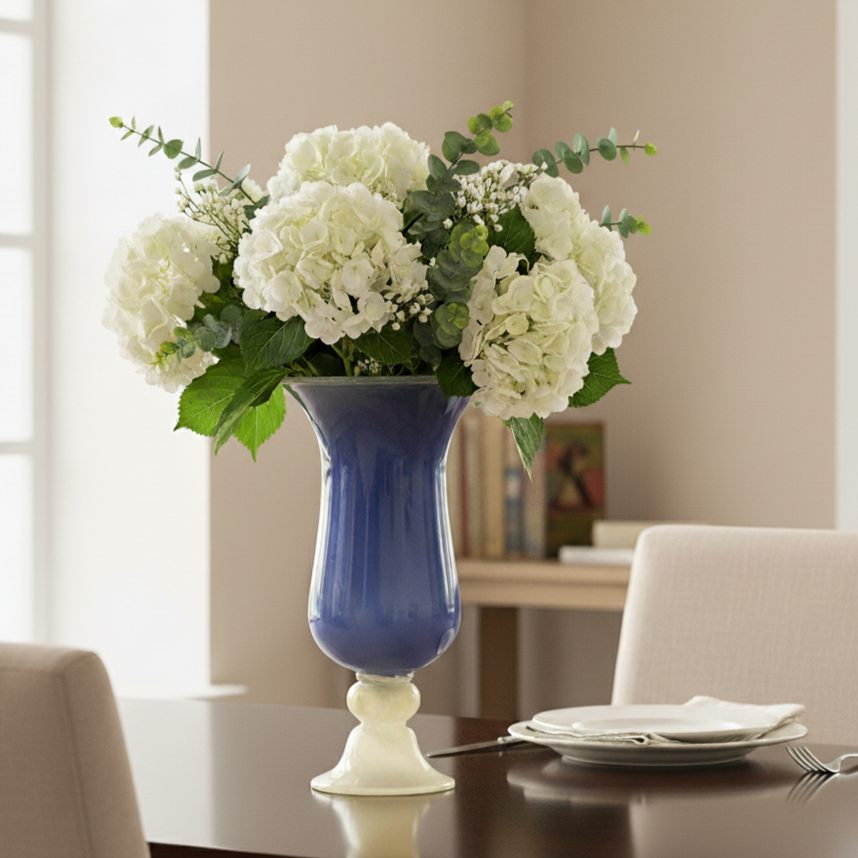 Purple Decorative Glass Vase – alternate angle | INARA