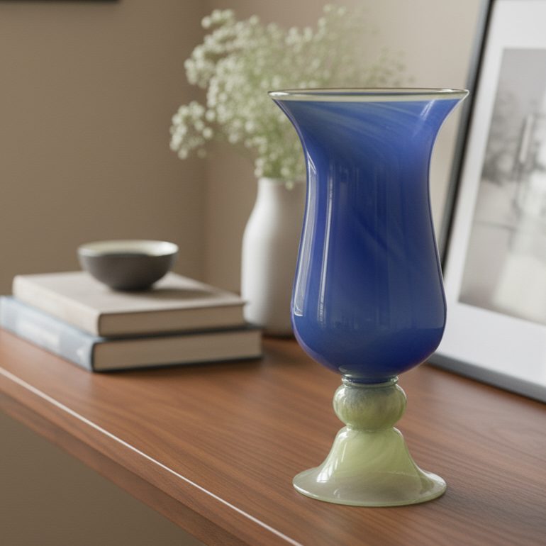Purple Decorative Glass Vase – texture and finish detail | INARA