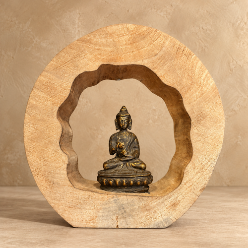Buddha in Wooden Frame