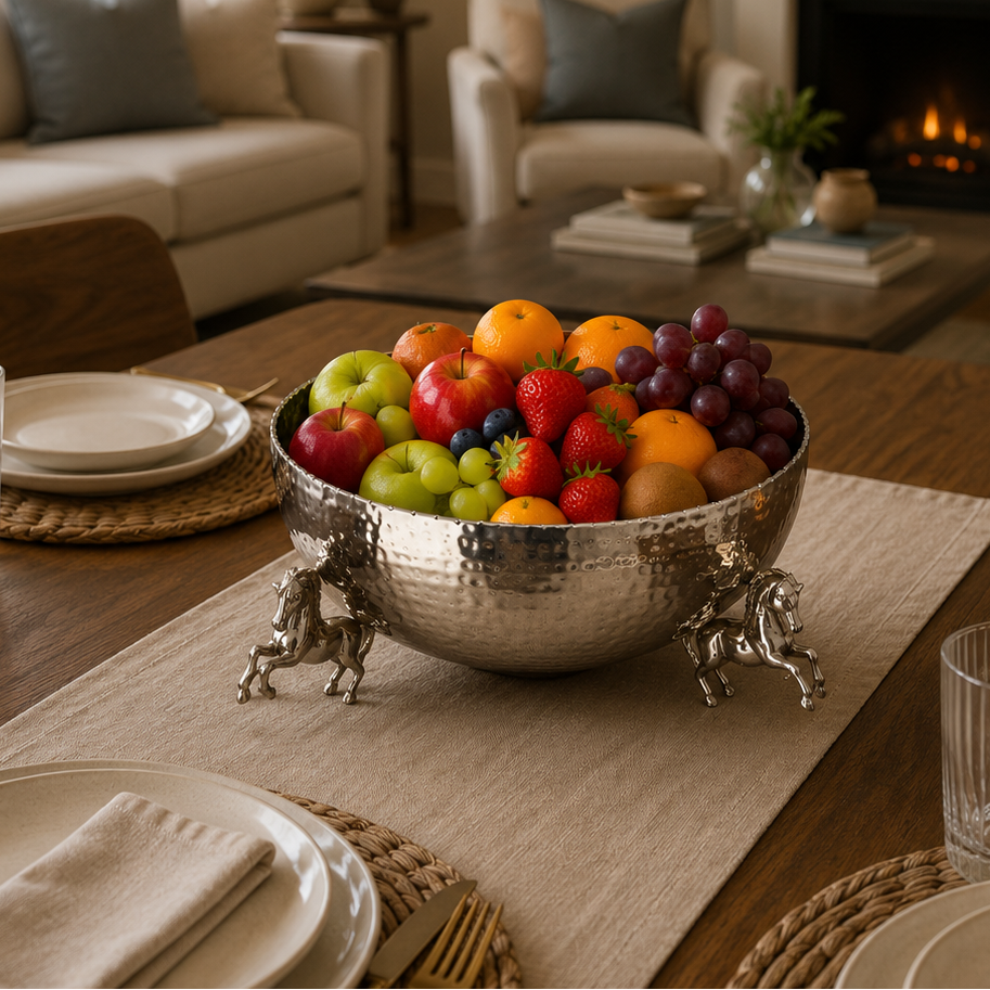 Handcrafted Majestic Horse Bowl