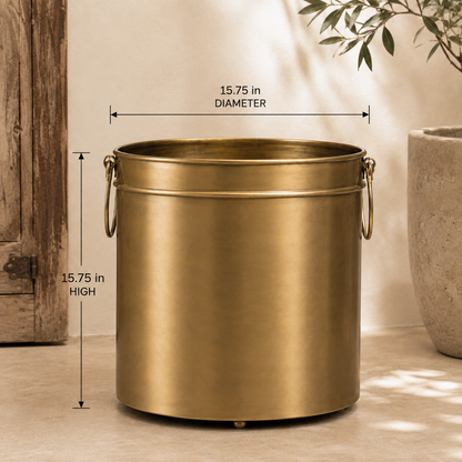 Vintage Brass Planter