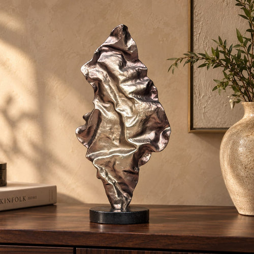 Rumpled Metal Sculpture