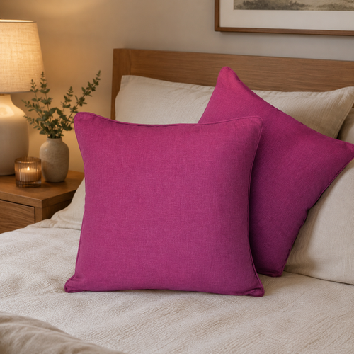 Magenta Cotton Cushion Cover 18 x 18