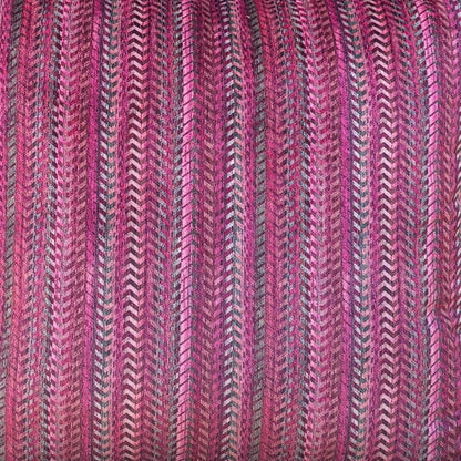 Magenta Zig Zag  Velvet Cushion Cover 16 x 16 – size and scale reference | INARA