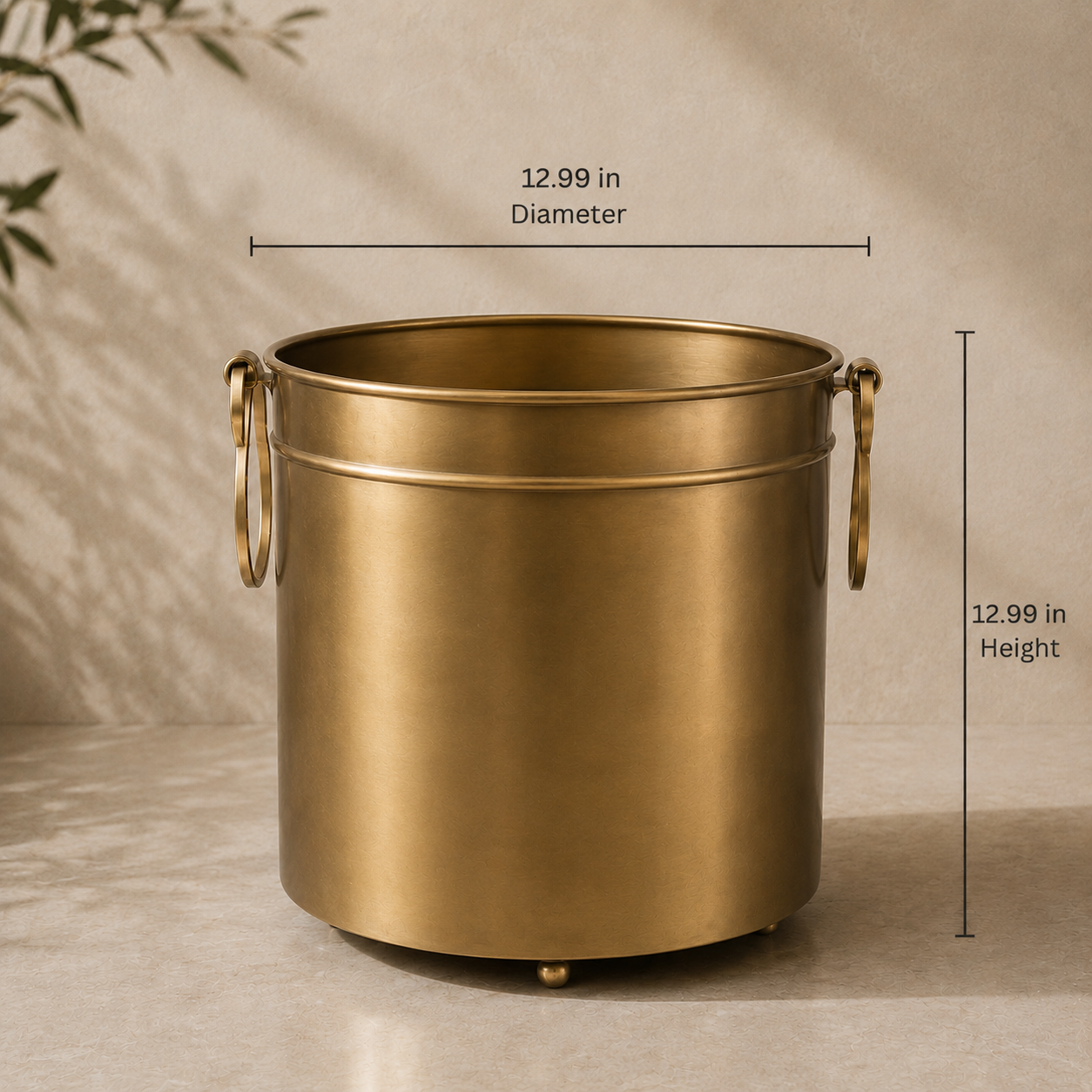Vintage Brass Planter