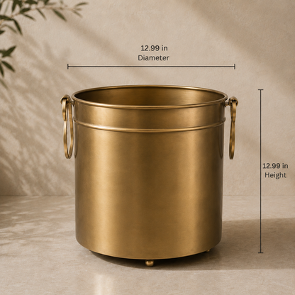 Vintage Brass Planter