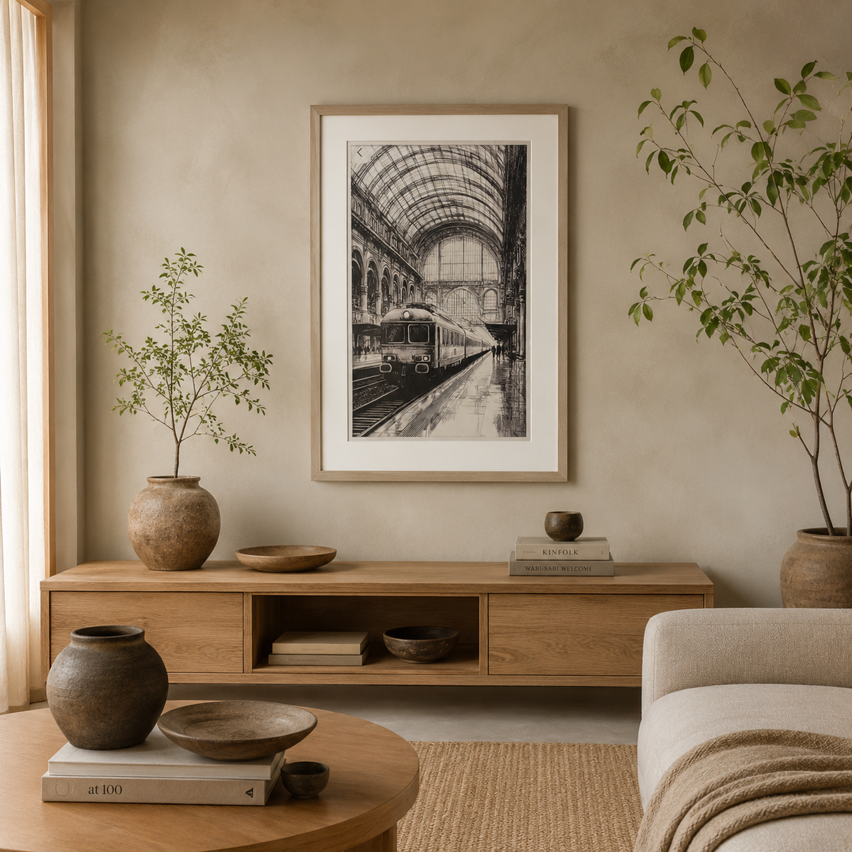 Mid-Night Express Canvas Wall Art – alternate angle | INARA