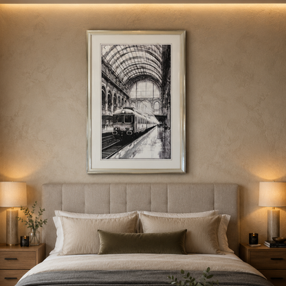 Mid-Night Express Canvas Wall Art – size and scale reference | INARA