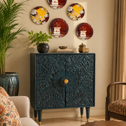 Midnight Mandala Wooden Carved Chests – Chests have long been more than storage, quietly safeguarding what matters most | INARA