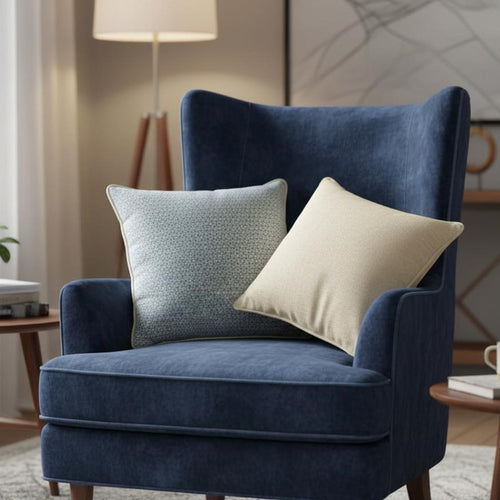 Oriana Aqua Blue Cushion Cover 16 x 16