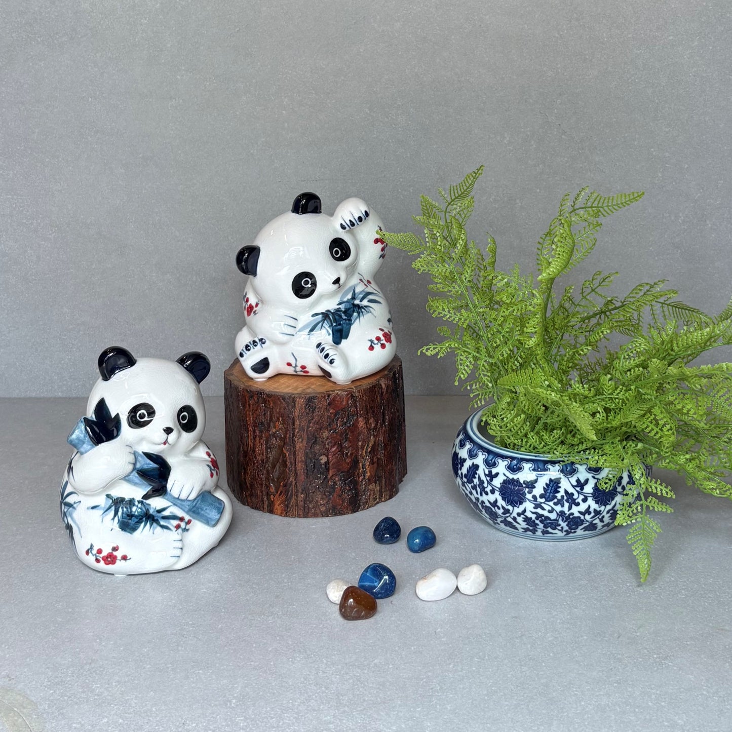 Small Blue And White Porcelain Planter