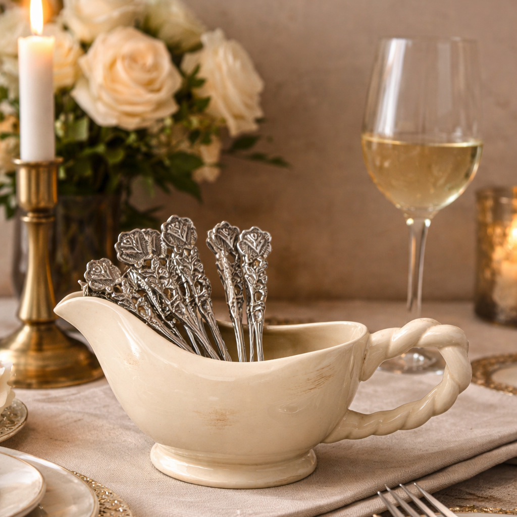 Ivory Muse Serving Bowl