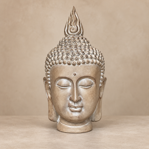 Serene Buddha Head Sculpture