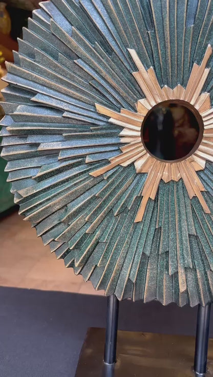 Radiant Decorative Sculpture On Stand