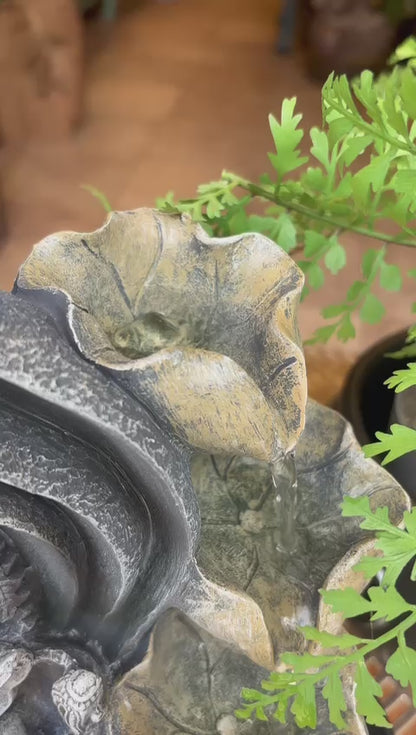 Divine Ganesha Resin Tabletop Fountain