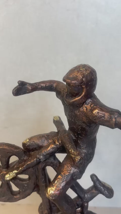 Bicycle Man Sculpture