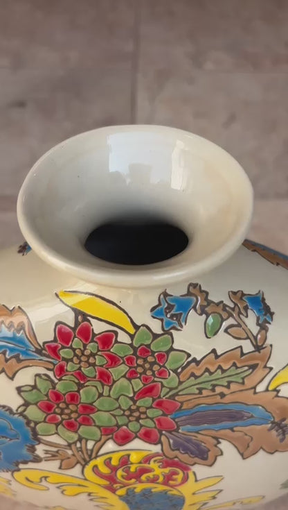Regal Bloom Artisanal Ceramic Vase