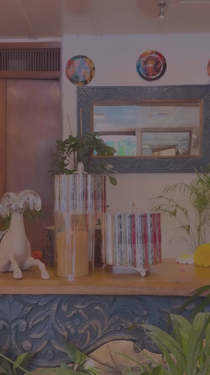 Silver Scalloped Decorative Box