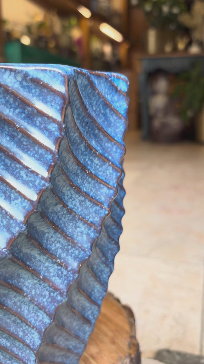 Rustic Swirl Ceramic Planter/Vase