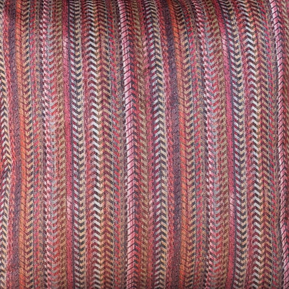 Rust Zig Zag  Velvet Cushion Cover 16 x 16 – size and scale reference | INARA