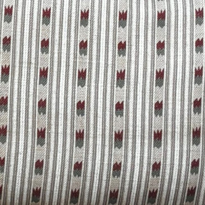 Beige Stripe  Linen Cushion Cover 12 x 18 – styled display view | INARA