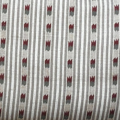 Beige Stripe  Linen Cushion Cover 12 x 18 – styled display view | INARA