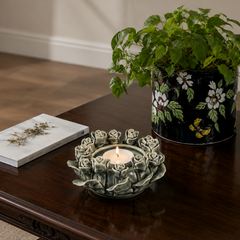 Rose Ceramic T-Light Holder