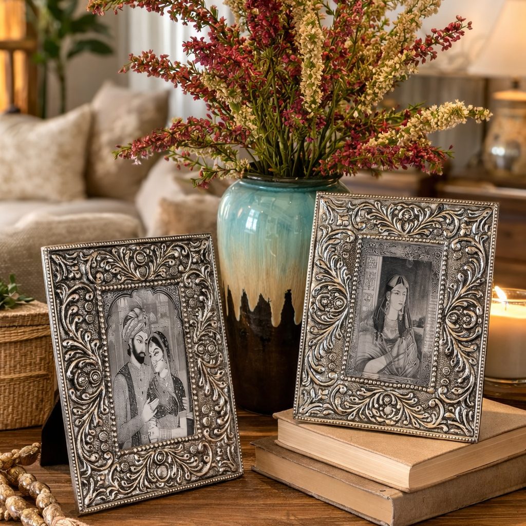 Silver Filigree Frame – In Indian homes, photographs were never just images | INARA
