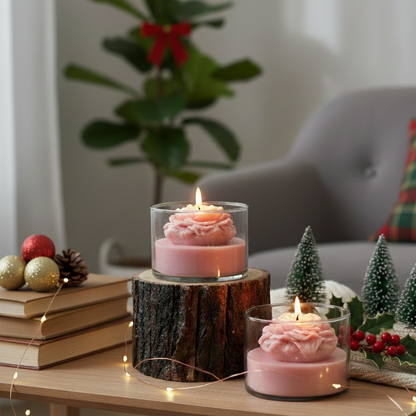 Tea Rose Soy Candle Jar – Enhance your home with the elegant scent of premium tea rose soy jar candles | INARA