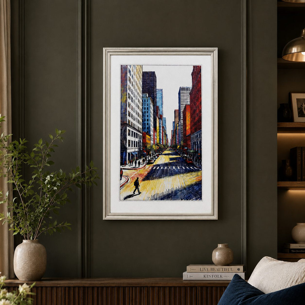 Cityscape Canvas Wall Art – The Colors of Concrete – Premium Framed Canvas Wall Art: Celebrate the vibrancy of urban life with The Colors | INARA