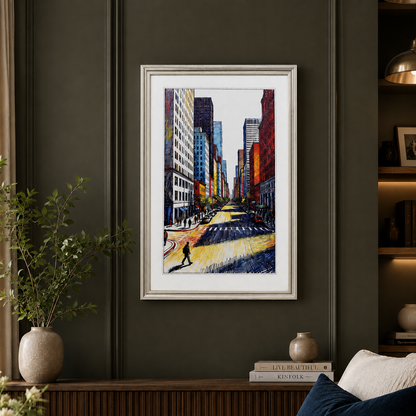 Cityscape Canvas Wall Art – The Colors of Concrete – Premium Framed Canvas Wall Art: Celebrate the vibrancy of urban life with The Colors | INARA