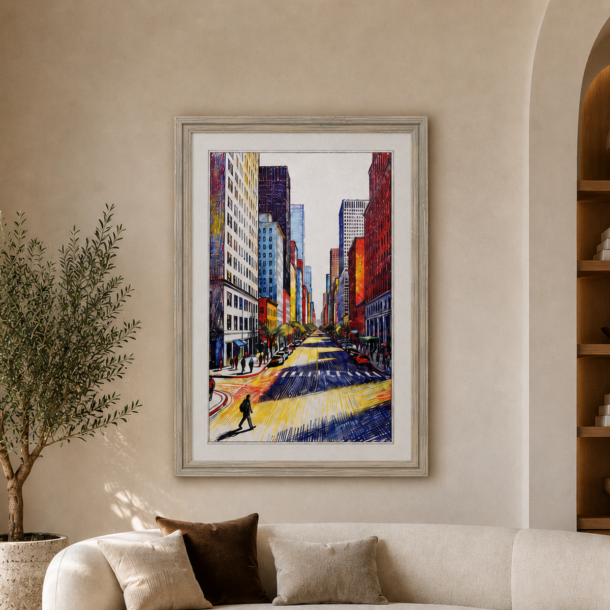 Cityscape Canvas Wall Art – alternate angle | INARA