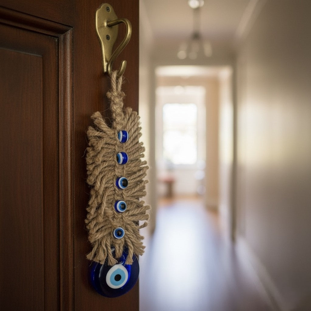 Turkish Rope Evil Eye – alternate angle | INARA