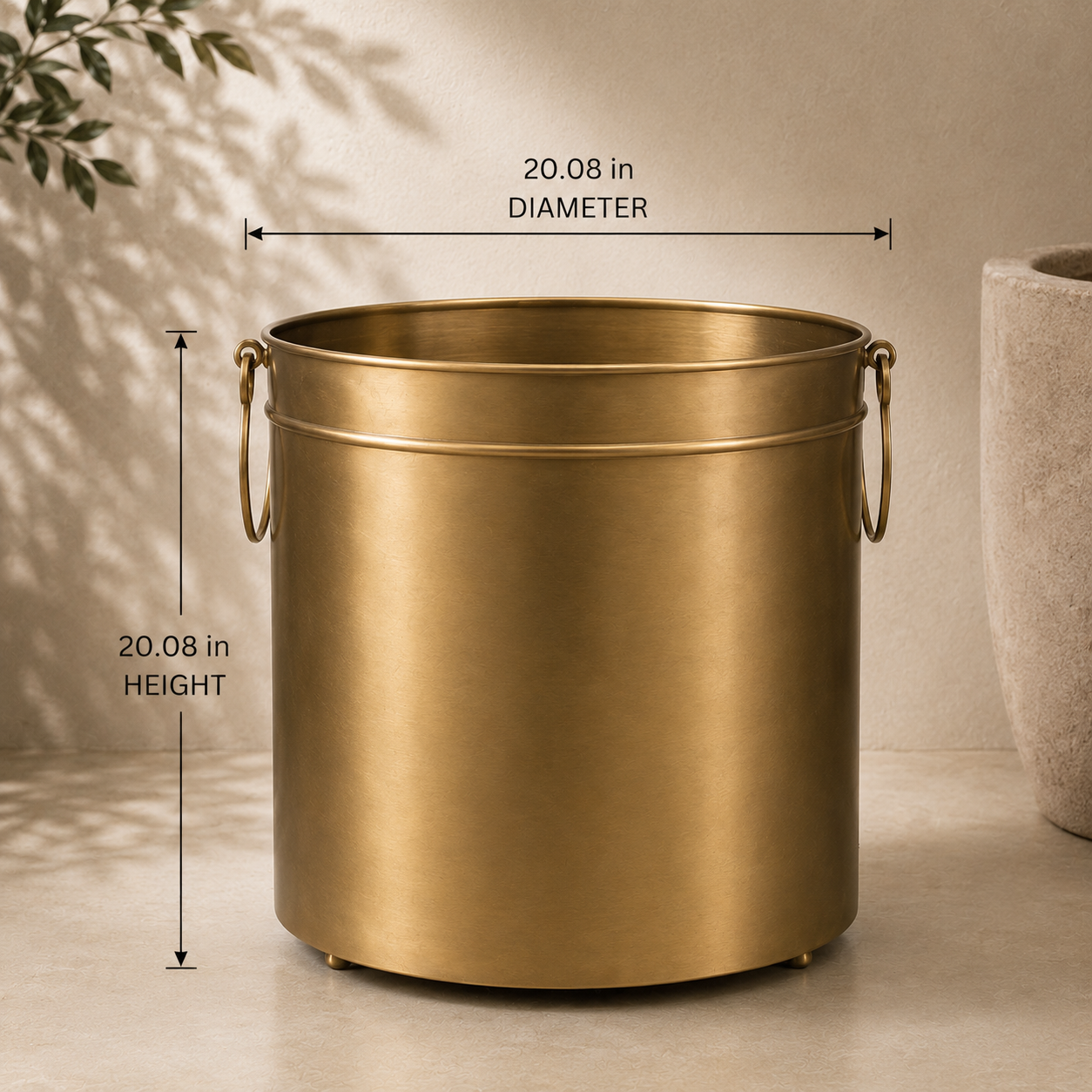 Vintage Brass Planter