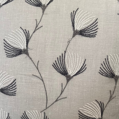Crossweave Grey & White Cushion Cover 16 x 16