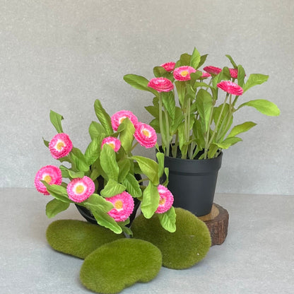 Artificial Daisy Pot