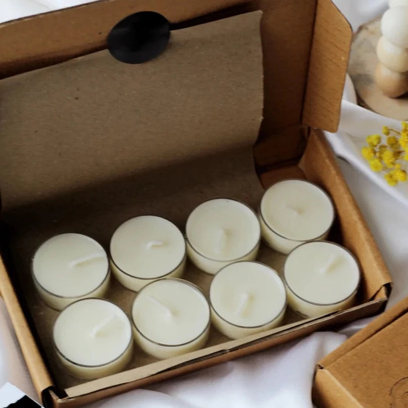 Scented Soy Tealight Candles Set Of 8